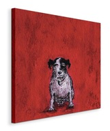 Obraz na plátne Sam Toft Doris the Dog 40x40 cm