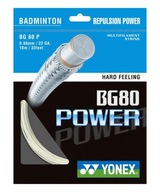 YONEX BG 80 POWER bedmintonový výplet White 10m