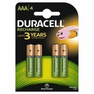 Nabíjateľný AAA/HR3 750mAh 4ks blister Duracell