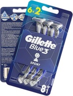 GILLETTE BLUE 3 COMFORT SPORT holiaci strojček 8 ks.