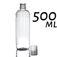 PET FĽAŠA PLASTOVÁ 500ml + viečko