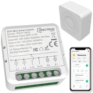 MINI 2-kanálový ovládač svetla 2C 2x 5A 230V - WiFi TUYA Smart Life