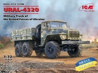 URAL-4320 Vojenský nákladný automobil Ozbrojených síl Ukrajiny 1:72