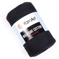 MACRAME šnúra YarnArt MACRAME COTTON čierna 750