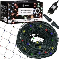 144LED SIEŤOVANÉ VIANOČNÉ SVETLÁ SVETELNÁ ZÁCLONA VEĽKÁ 5x2m MULTI GIRLAND