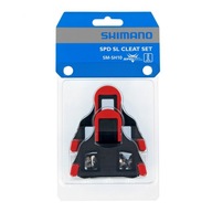 SPD pedálové zarážky Shimano SMSH10 PD-SL cestné, pevné, červené