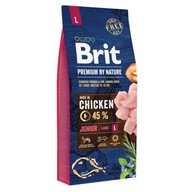 Brit Premium By Nature Junior L Veľké 15 kg kura