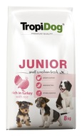 TROPIDOG 8kg Junior Medium Small 8kg malé plemená