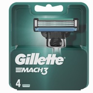 Čepeľové vložky do holiacich strojčekov Gillette Mach3, 4 ks.