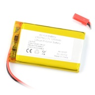 Li-Pol Akyga 1350mAh 1S 3,7V batéria - konektor