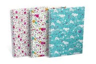 OXFORD FLORAL NOTEBOOK A5/60K KONTROLOVANÝ