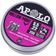 Apolo Hollow Point Extra Heavy pelety 5,5 mm, 250 ks