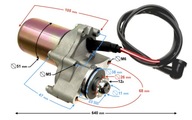 Spodný štartér pre ATV 110ccm, 12 zubov