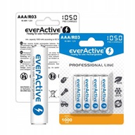 4x BATÉRIE everActive R03/AAA Ni-MH 1050 mAh