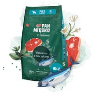 Pan Meat with Herbs suché krmivo pre psov HOVÄDZIE TUŇAJKY malých plemien 9kg