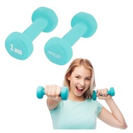 ZÁVAHY NA CVIČENIE 1KG 4PHYSIO NEOPRÉNOVÉ DUMBLERS