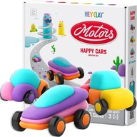 Hej Clay MERRY CARS Plastová hlina Cars Plastelína Modelovacia hmota 60902