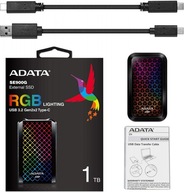 ADATA Externý SSD disk SE900 1TB USB3.2-A/C RGB