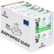 Vlhčené obrúsky Opharm BabyWipes Bez plastu BEZ PLASTU 12x64