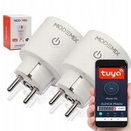 Smart WiFi zásuvka TUYA Smart Home Zásuvky 16A Wattmeter 2X