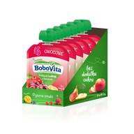 BoboVita SET Jahody a čerešne s banánom 6 x 80g