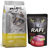 Migos Cat Supreme suché krmivo pre mačky 20kg + RAFI sáčok 100g