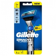 GILLETTE MACH3 TURBO 3D / STROJ S 2 NOŽEMI