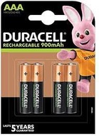 4x batéria DURACELL AAA R3 900 mAh