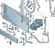 Audi OE 4E0260749A Originál O-krúžok klimatizácie