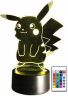 POKEMON PIKACHU PIKACZU 3D LED LAMPA PRE DETI