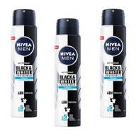 NIVEA MEN Black&White Invisible Fresh Antiperspirant v spreji 3 x 250 ml