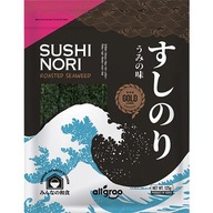 Nori Morské riasy na sushi Gold 125g Allgroo 50 kusov originálnej ázijskej kuchyne