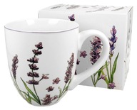 PORCELÁNOVÝ hrnček XXL biely LAVENDER darček 1L