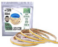 COB LED pás 12V 480 diód na meter Neon Neutral 5m LED linka