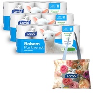 Lambi Balsam Panthenol toaletný papier 3W 8 roliek