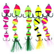 5x MANDULA 12 cm EVA pena SNOWMAN LURE na zubáče