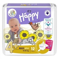 Bella Happy Maxi Plus plienky 4+ 9-20 kg 12 ks