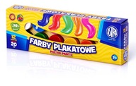 Plagátové farby ASTRA 12 farieb 20ml