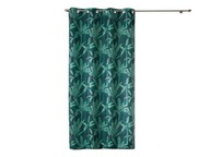 Ready Curtain Leaves 140x260 Vahe Green Circles