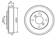 BOSCH 0 986 477 240 Brzdový bubon