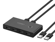 SPÍNAČ KVM SPÍNAČ USB 2X4 UGREEN USB 3.0