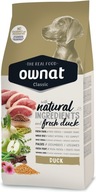 Ownat Classic Duck suché krmivo pre psov 12 kg Bohaté na čerstvú kačicu