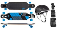 Longboard skateboard RAVEN Torex Blue+helma+ochrana