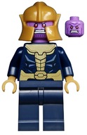 Lego Nová figúrka Minifigúrka Thanosa Tmavomodrá zbroj zlatá prilba sh696