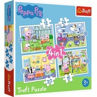 34359 KOCKY PUZZZLE 4V1 PEPPA PIG