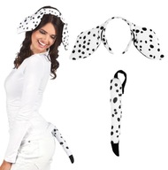 SET DALMATIAN TAIL + EAR BAND