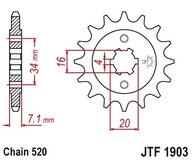 JT JTF1903.14 PREDNÉ OZUBENÉ KOLO