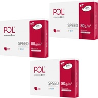 POLSPEED Kancelársky kopírovací papier A4 80g 1500 listov 3 stohy x3 NaBiurQ