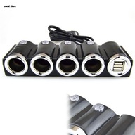 1ks 4v1 DC 12V/24V Doul USB Multiple Light Socket