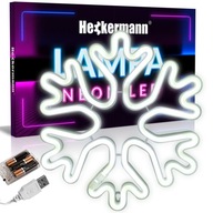 NEÓNOVÁ LED ZÁVESNÁ NÁstenná LAMPA SNEHULIENKA USB 3xAA